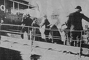 Italianos embarcando na Itália com destino ao Brasil, 1910.