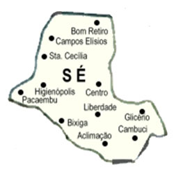 Mapa do Centro de SP