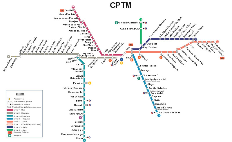 CPTM SP Mapa