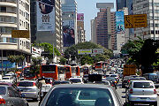 Congestionamento na Rua da Consolação.